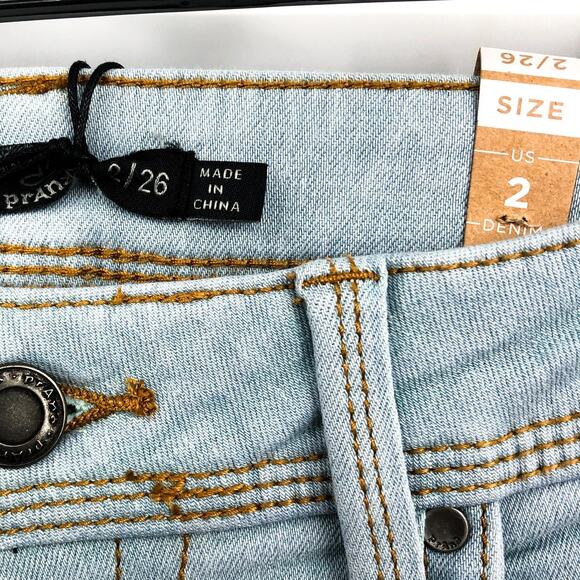 PRANA Women's Soma Skinny Jeans 2 26 Light Washed Blue High Rise Stretch NWT - Picture 10 of 13
